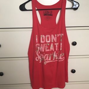 I Don’t Sweat I Sparkle Workout Tank top